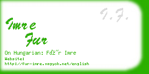 imre fur business card